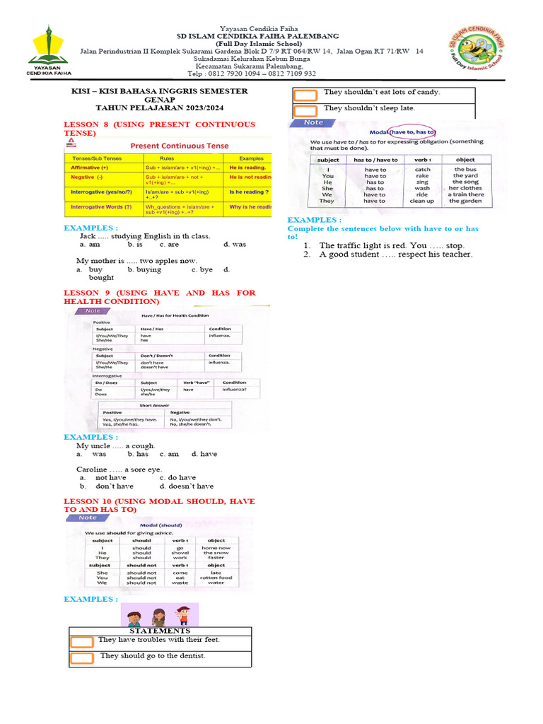 Kisi2 BHS Inggris 5-1 | PDF