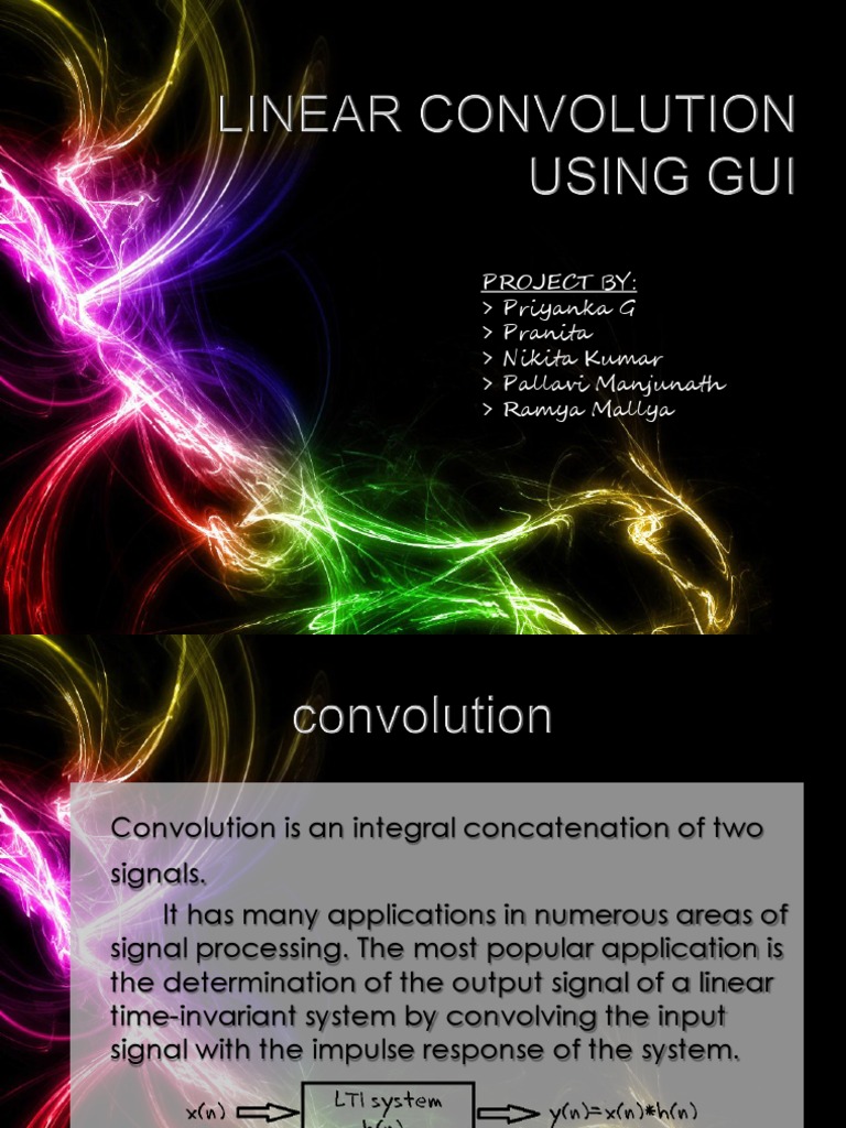 Linear Convolution Using GUI | PDF | Graphical User Interfaces ...