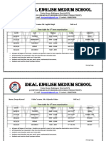 Class 1 Time Table