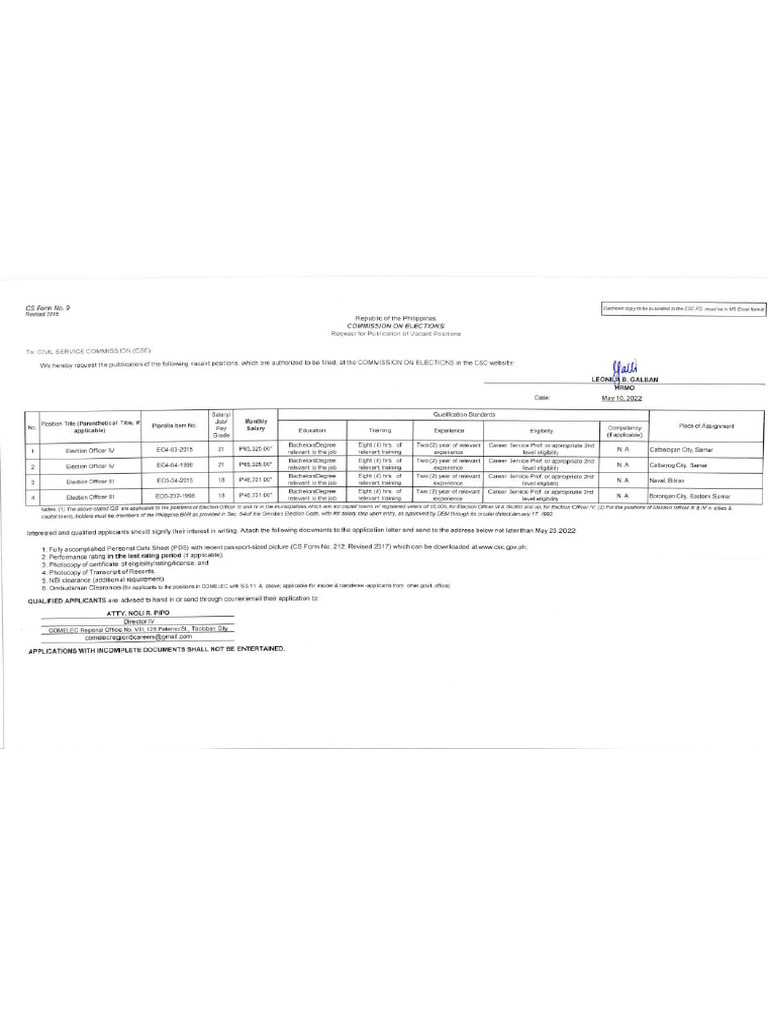 Comelec 05112022 | PDF