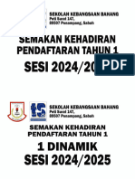 Cover Semakan Kehadiran Pendaftaran Tahun 1 2024