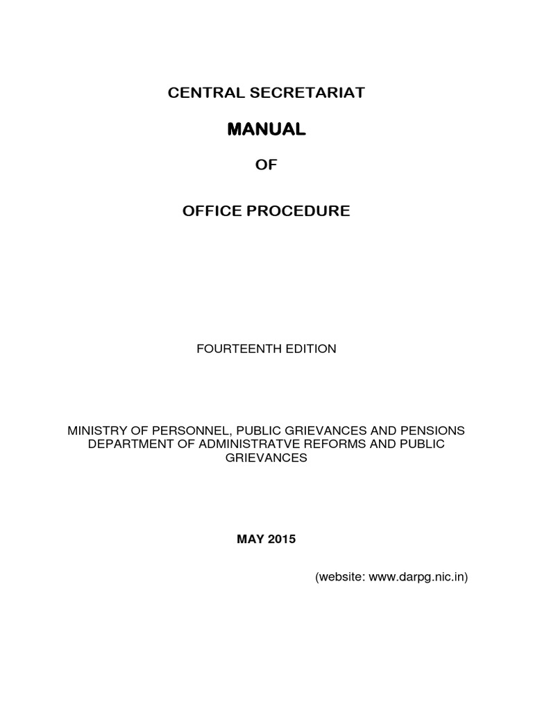 Chapter vi forms and procedure of communication of central secretariat