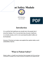 Patient Safety Module