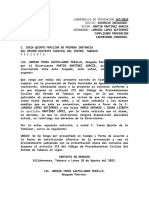 Convenio Que Conforme a Lo Dispuesto Por Él Artículo 273 Del Código Civil Del Estado de Tabasco Vigente