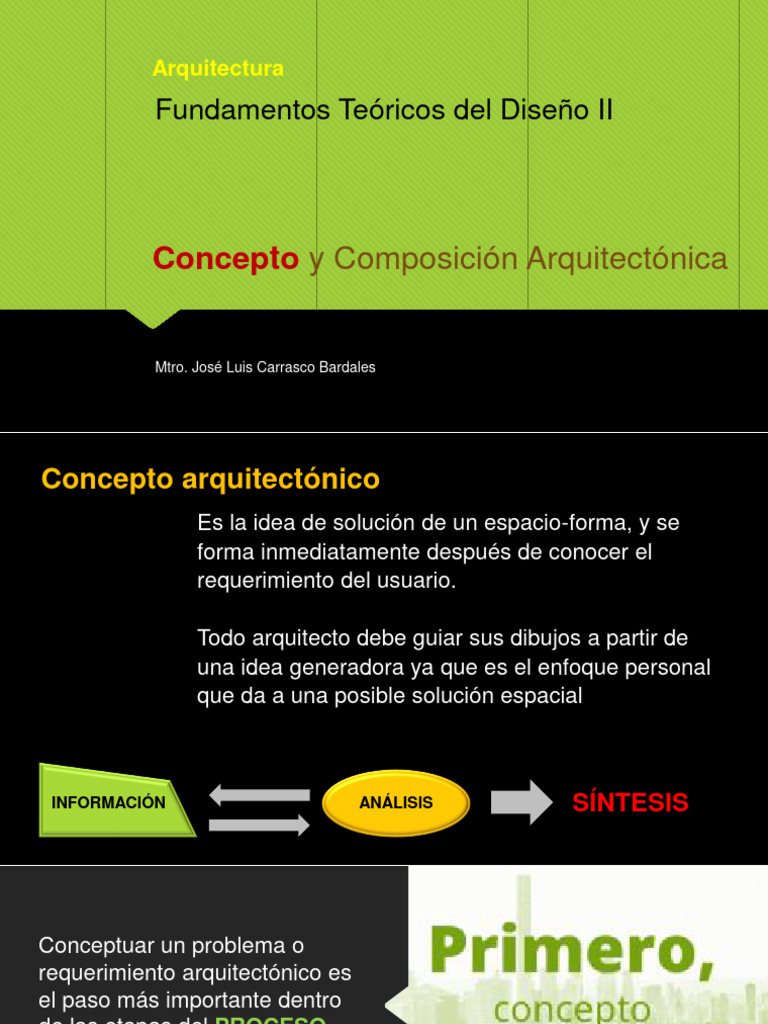 Composición y Concepto Arquitectónico | PDF | Arte