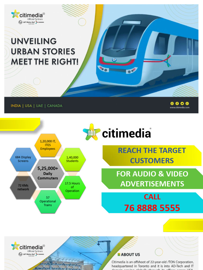 Citimedia Metro Trains Profile - 01122023 | PDF | Business | Technology ...