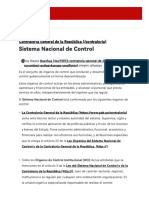 Sistema Nacional de Control - Contenido Institucional - Contraloría General de La República - Plataforma Del Estado Peruano
