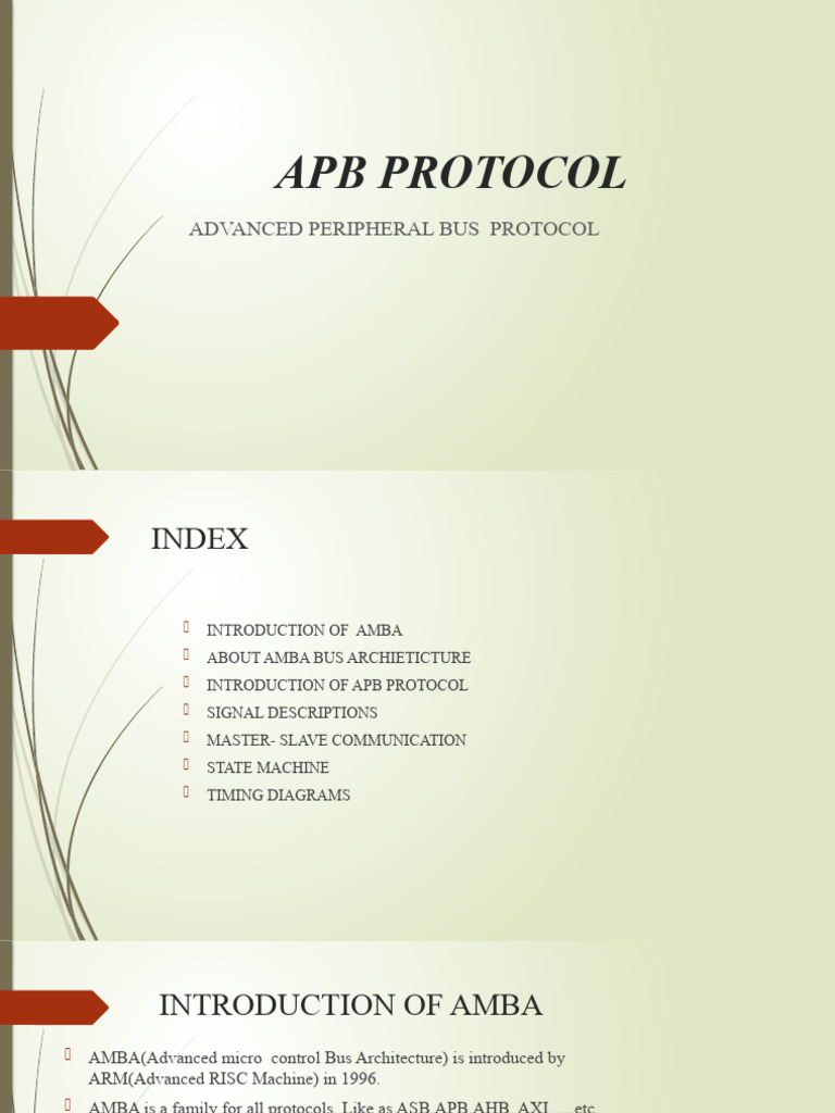 APB Protocol Overview and Details | PDF | Computer Data | Computer Hardware