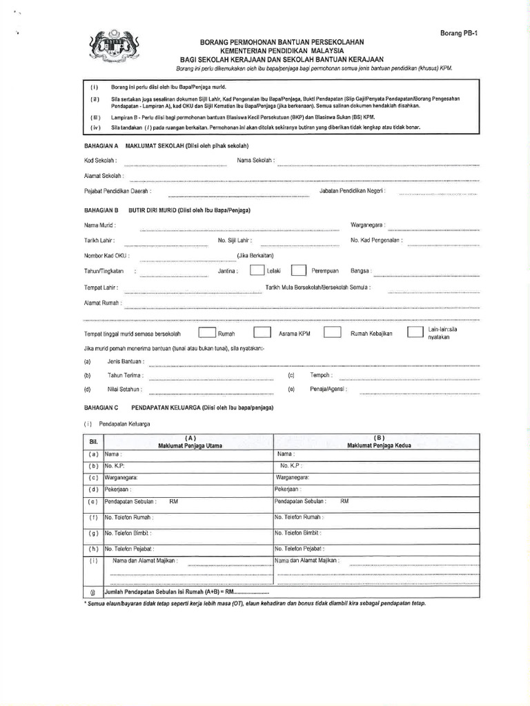 Borang pb 1 pdf