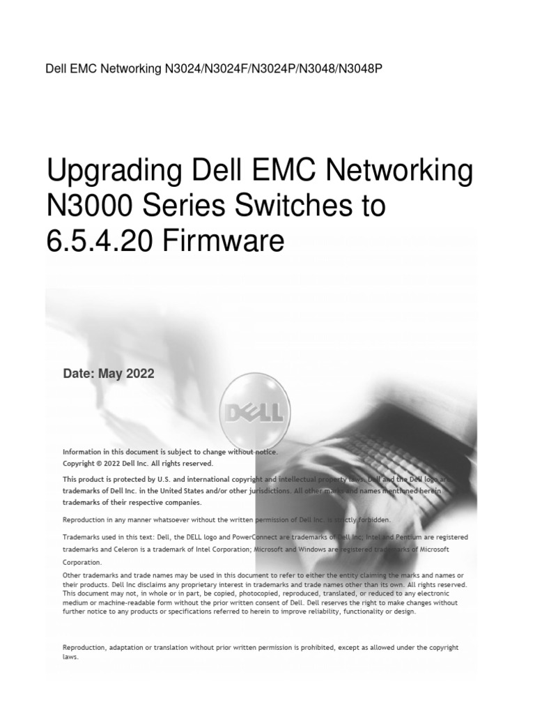 Upgrading dell emc networking n3000 series switches from version 6 x x