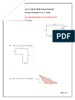 Grade 6 - Math - Revision Worksheet 3 - June Assessment - Unit 9