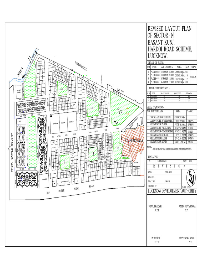 Revised Layout Plan for Basant Kunj | PDF