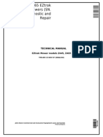 TM1499 John Deere Z445 & Z465 EZtrak Residential Mowers (SN - 100000) Diagnostic Repair Technical Manual