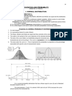 Notes No. 4 Normal Distribution