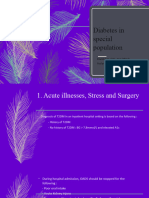 Diabetes in Special Population