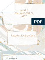 Assumption of Art
