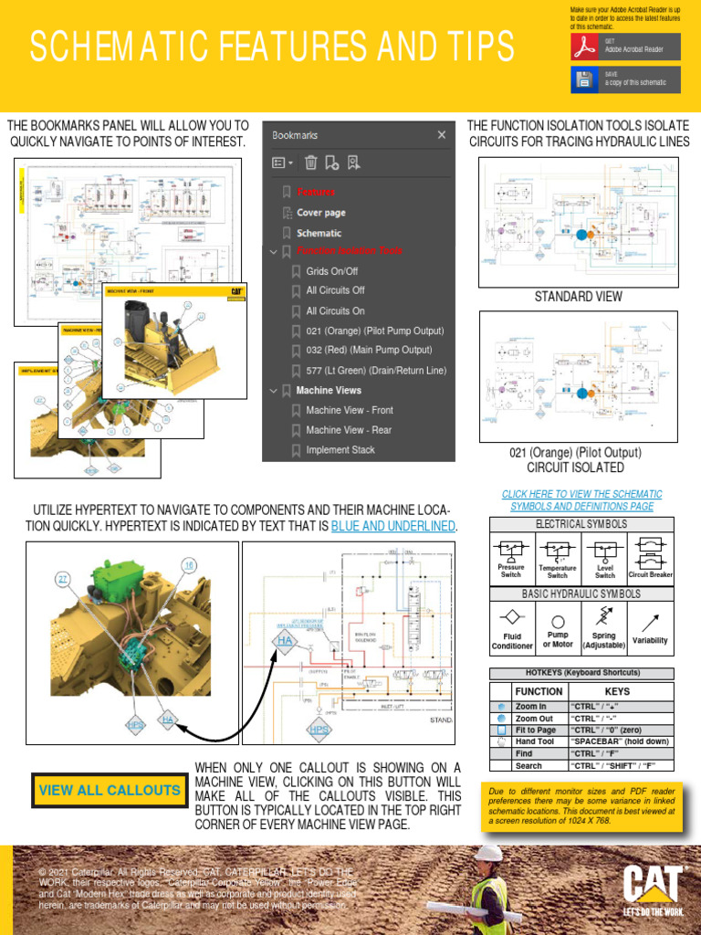 Dozer Electrical and Hydraulic Schematics | PDF | Switch | Electrical ...