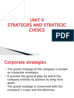 Types of Strategies at Corporate Level