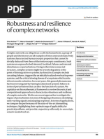 Robustness and Resilience of Complex Networks: Physics