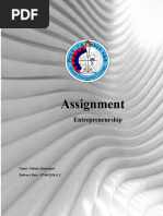 Entrepreneurship Assignment