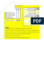 Machine Rate Costing Sheet For Web