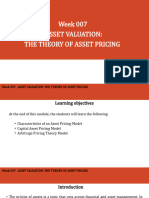 Chapter 6-CAPITAL MARKET AND CAPITAL MARKET THEORY (ASSET VALUATION THE THEORY OF ASSET PRICING)