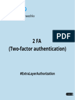 2 Fa (Two-Factor Authentication) : @satheeshkv