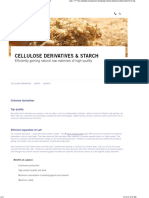 Cellulose Derivatives Processing Conditions