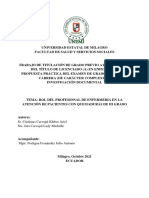 Rol Del Profesional de Enfermeria en La Atención de Pacientes Con Quemaduras de III Grado