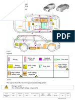 RANGE ROVER SPORT Hybrid Electric Vehicle Rescue Sheet (RHD)