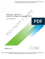 EVantage - VMware VSphere - Install, Configure, Manage (V8) STUDENT Lecture Manual