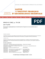 Bulletin de L'Institut Français D'Archéologie Orientale: BIFAO 61 (1962), P. 79-138