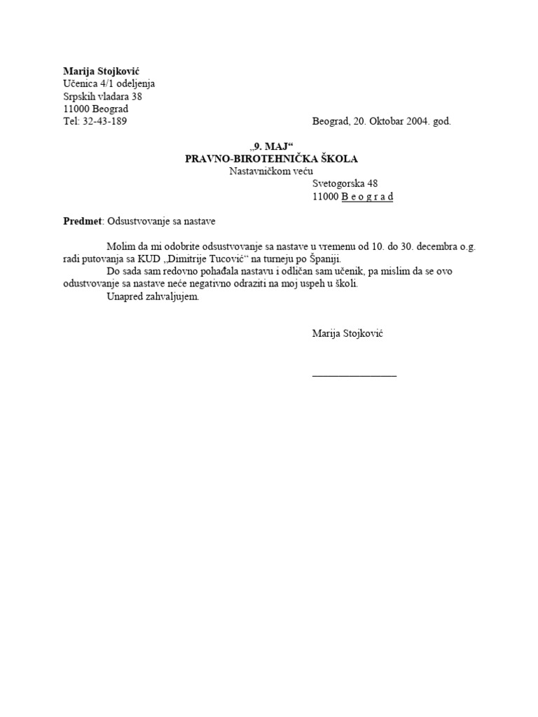 Primer Molbe | PDF