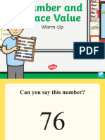 Number and Place Value Warmup Powerpoint - Ver - 3