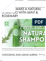 How To Make A Natural Shampoo With Mint & Rosemary - Formula Botanica