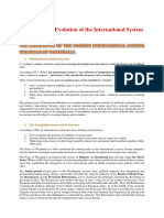 History of International Relations.