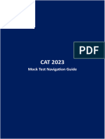 CAT 2023 Mock Test Navigation Guide