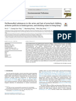 Perfluoroalkyl Substances in The Urine and Hair of Preschool Children, Airborne Particles in Kindergartens, and Drinking Water in Hong Kong