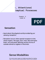 Sensory, Attentional and Perceptual Processes