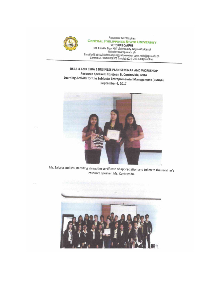 Bsba Workshop | PDF