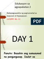Edukasyon Sa Pagpapakatao 2: Nakapagpapakita NG Pagmamahal Sa Kaayusan at Kapayapaan