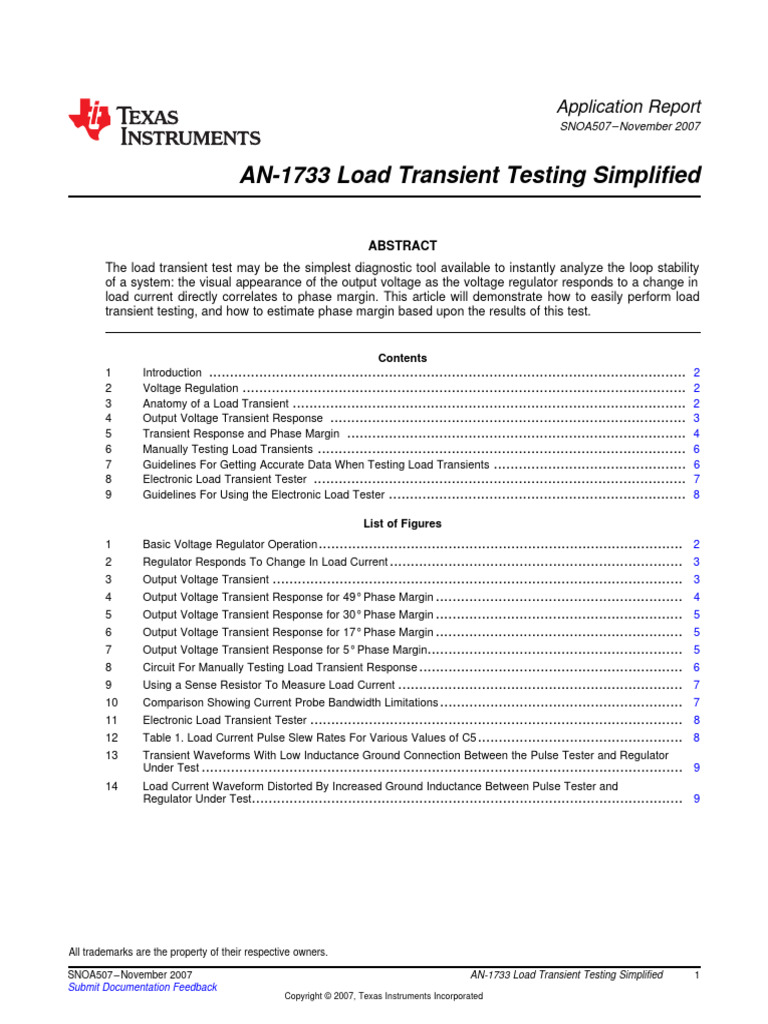 Snoa507 - Load Transient Measurement | PDF | Capacitor | Resistor
