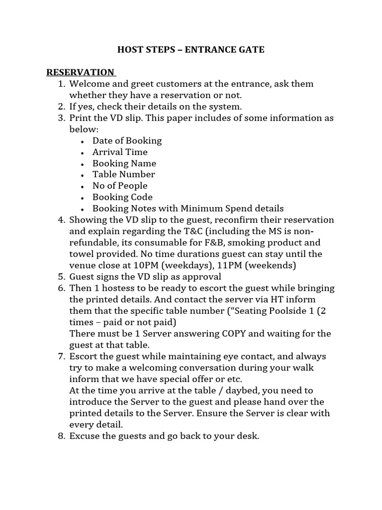 Entrance Gate Reservation Process Guide | PDF