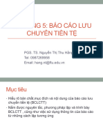 Chương 5: Báo Cáo Lưu Chuyển Tiền Tệ: PGS. TS. Nguyễn Thị Thu Hằng Tel: 0987269958 Email: hang.nt@ftu.edu.vn