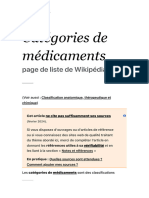 Catégories de Médicaments - Wikipédia