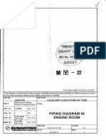 PIPING DIAGRAM IN ENGINE ROOM of M/T LIGURIAN SEA