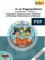 ESP 9 Modyul 7 Kasipagan Pagpupunyagi Pagtitipid at Pamamahala Sa Naimpok SimonBaluyot