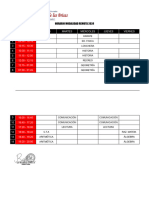 Horario Modalidad Remota 2024