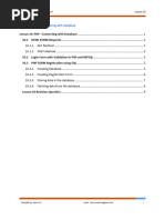 Lesson 10 PHP-Connection With Database