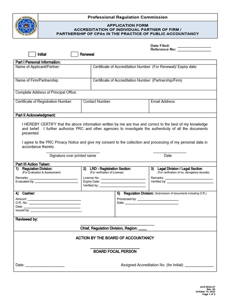 CPA Accreditation Application Process | PDF | Certified Public Accountant